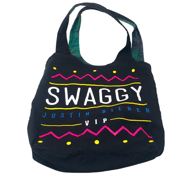 Justin 👜 Bieber Reversible Tour Y2K Swaggy Swag VIP Tote bag - Picture 2 of 11